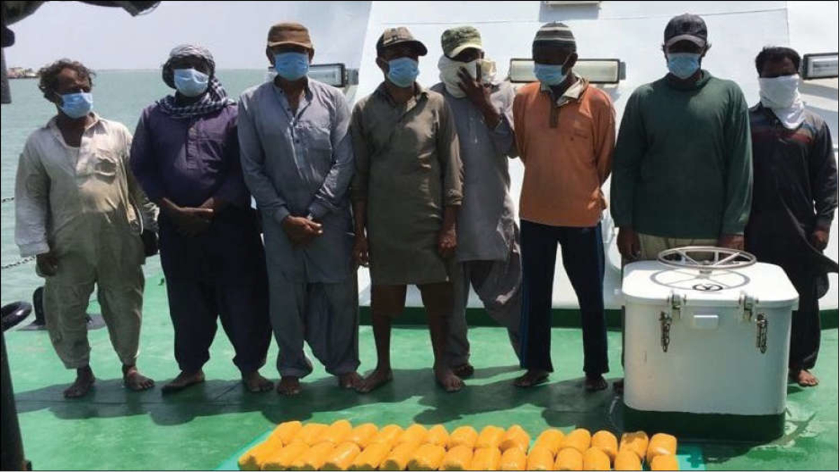 ATS GUJARAT SEIZES NARCOTICS FROM PAK FISHING BOAT