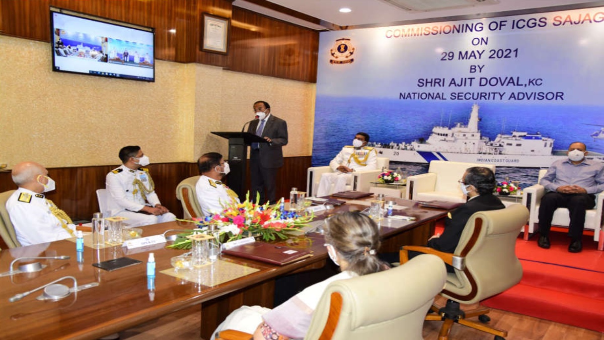 NSA Ajit Doval commissions Indian Coast Guard vessel Sajag