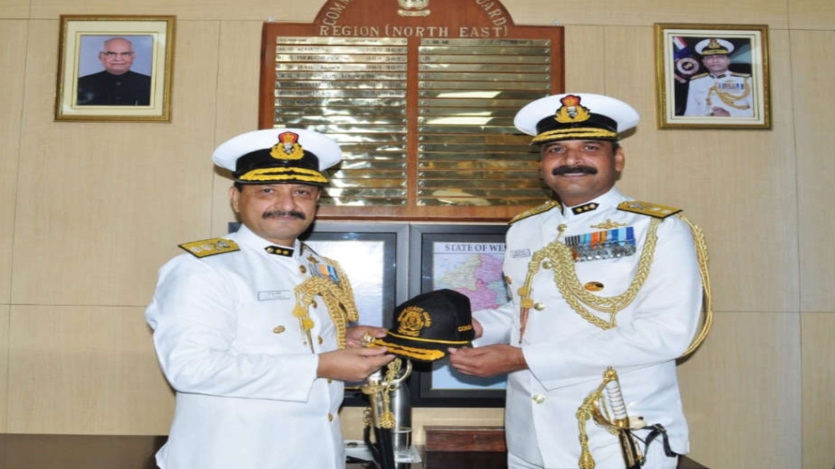 INSPECTOR GENERAL M.V. PATHAK TAKES OVER AS THE COMMANDER OF COAST GUARD REGION NORTH EAST