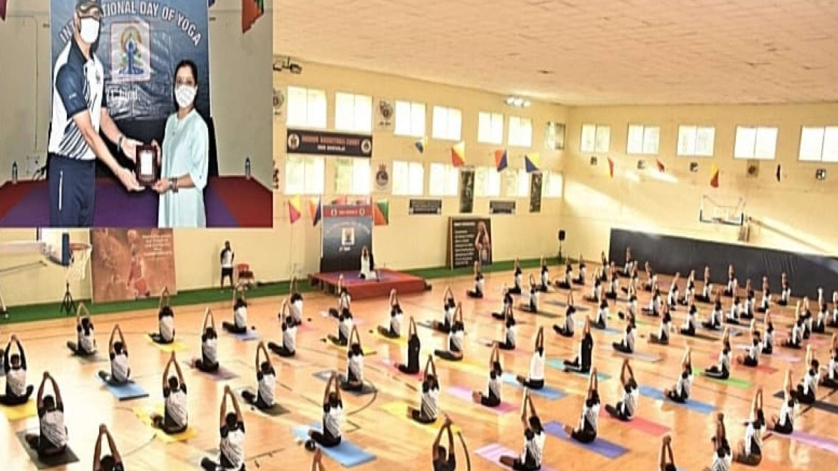 INS SHIVAJI ORGANISES VARIOUS ACTIVITIES TO MARK YOGA DAY