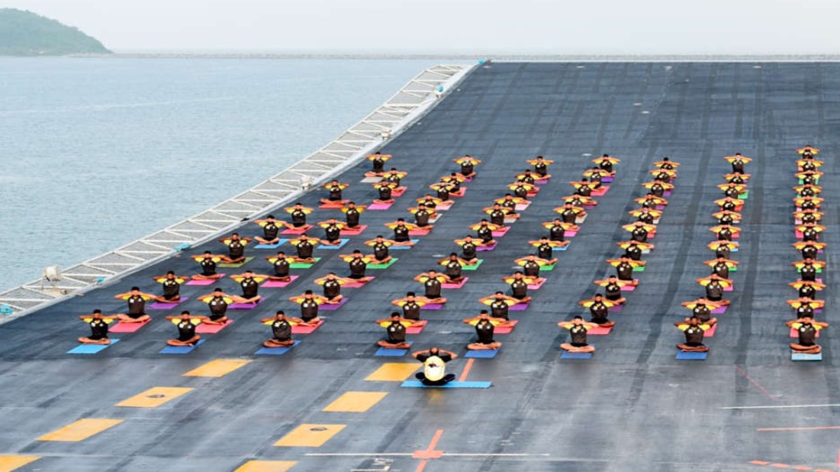 HOW INDIAN NAVY CELEBRATED 7TH INTERNATIONAL YOGA DAY