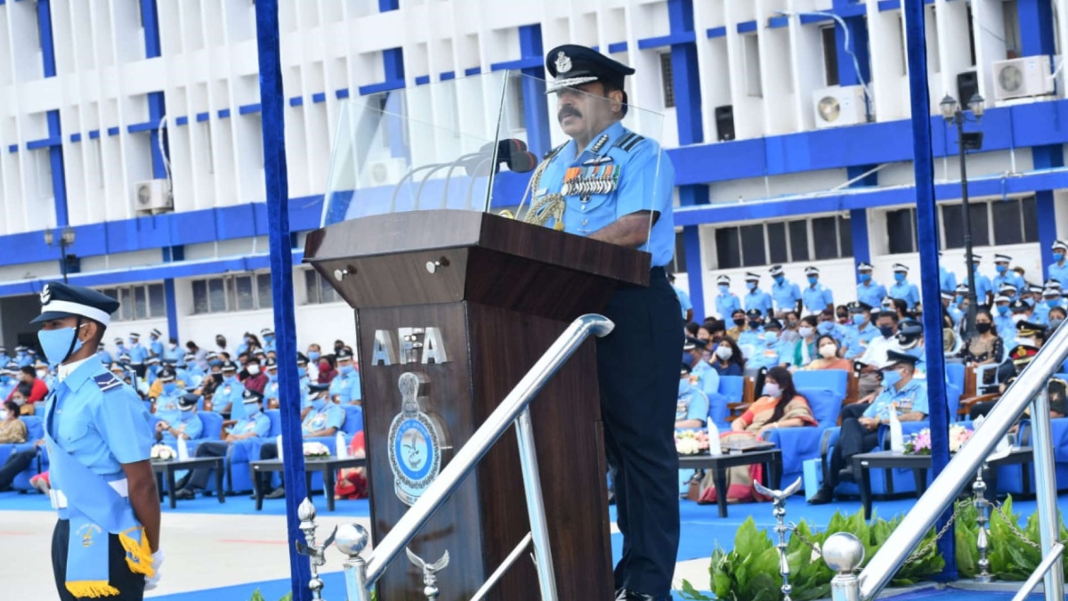 AIR FORCE CHIEF ADDRESSES COMBINED GRADUATION PARADE AT IAF ACADEMY