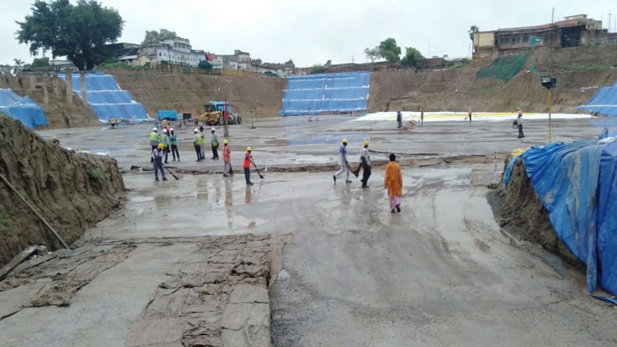 WITH VIEWING GALLERY IN PLACE, DEVOTEES CAN NOW SEE RAM TEMPLE CONSTRUCTION