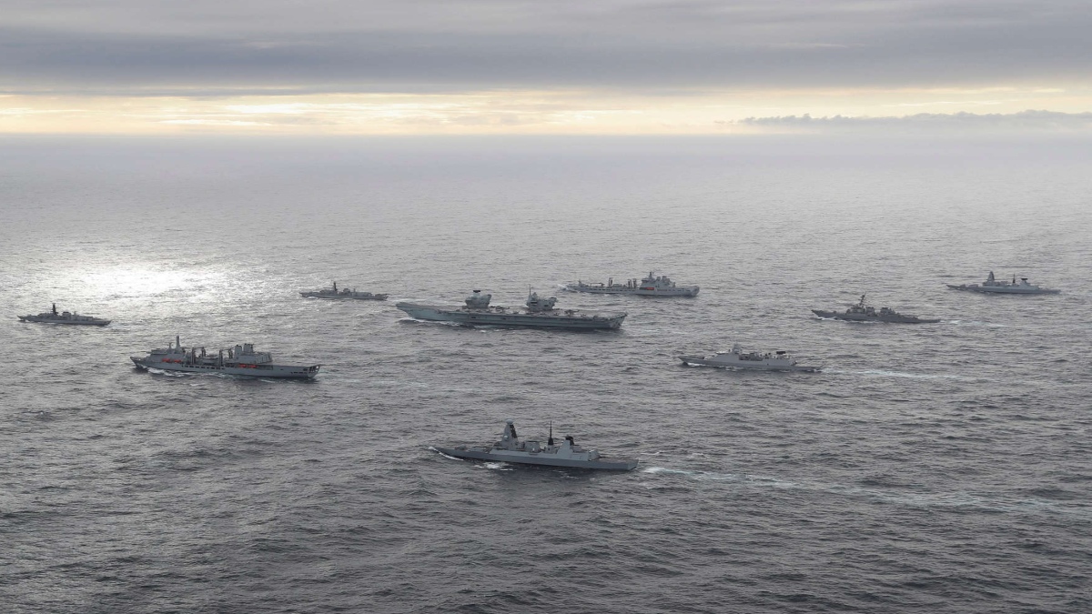 UK CARRIER STRIKE GROUP REACHES INDIAN OCEAN REGION