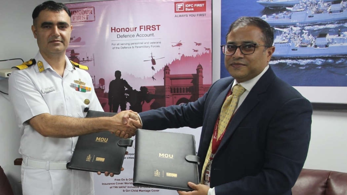 INDIAN NAVY & IDFC FIRST BANK OFFER HONOUR FIRST BANKING SOLUTIONS TO NAVAL PERSONNEL