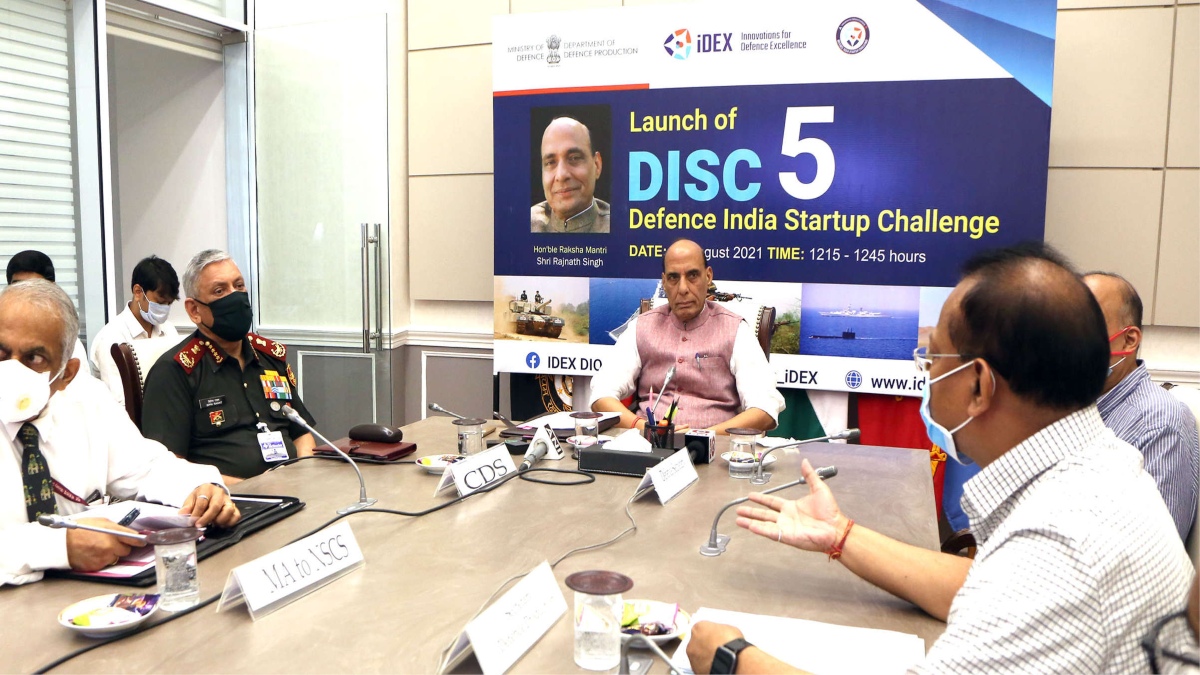 RAJNATH SINGH LAUNCHES DEFENCE INDIA STARTUP CHALLENGE 5.0