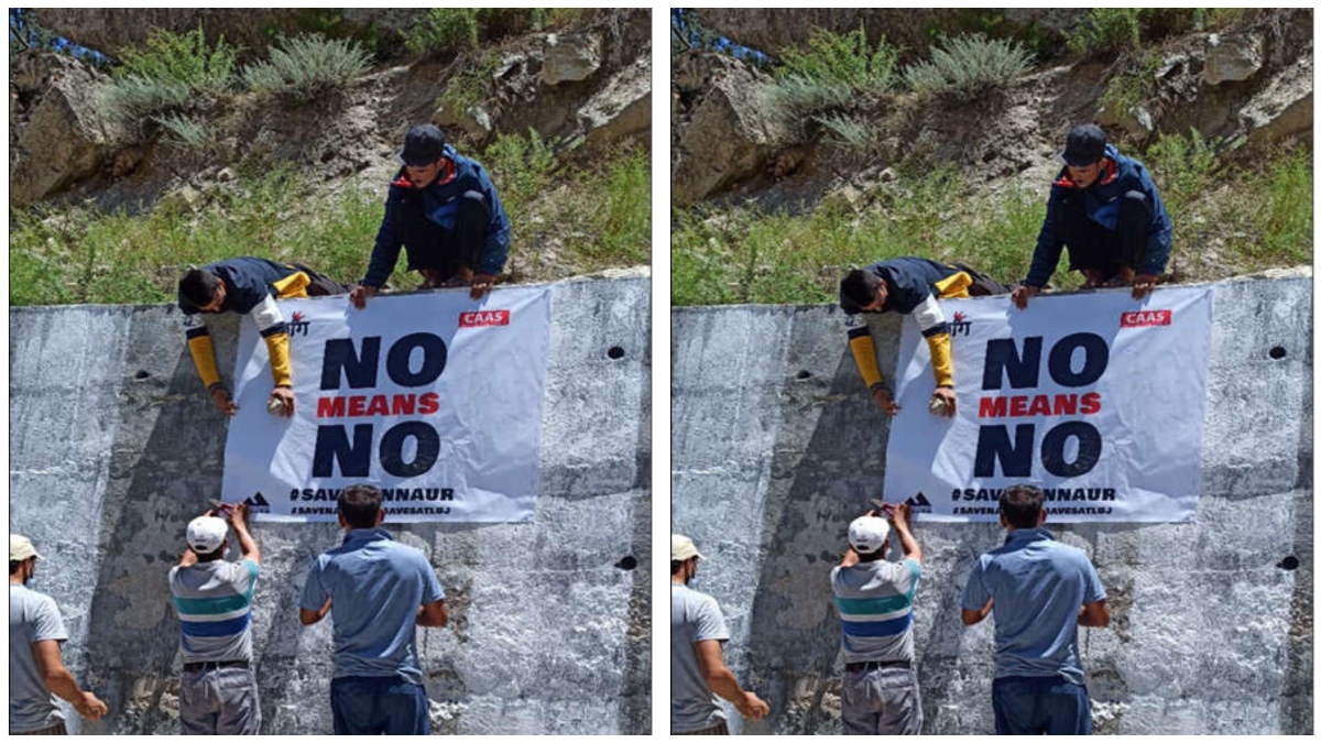 Kinnaur people protest as hydro project-induced landslides become frequent