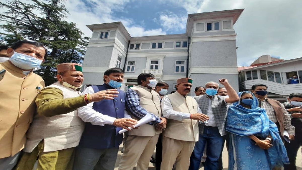 CONGRESS WALKS OUT FROM HIMACHAL ASSEMBLY AGAIN, ALLEGES BACKDOOR APPOINTMENTS