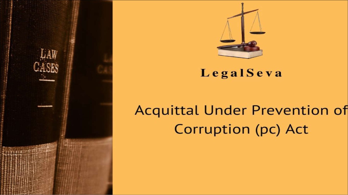 Prevention of Corruption Act: Judgement report