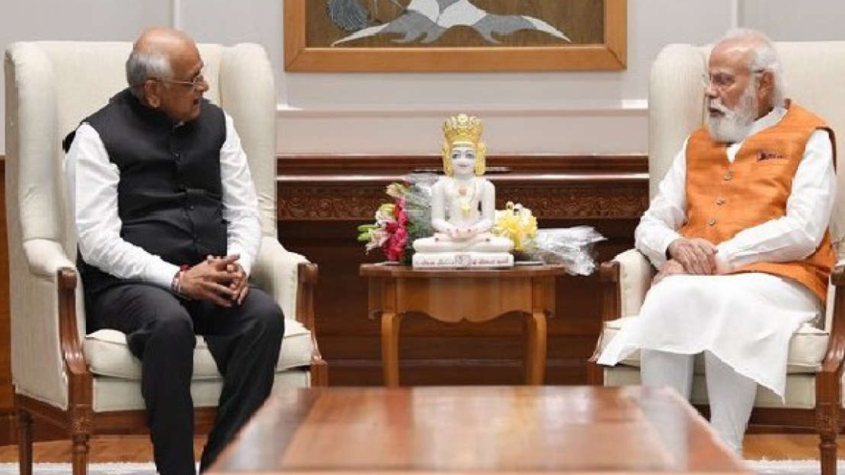 GUJARAT CM BHUPENDRA PATEL CALLS ON PM MODI