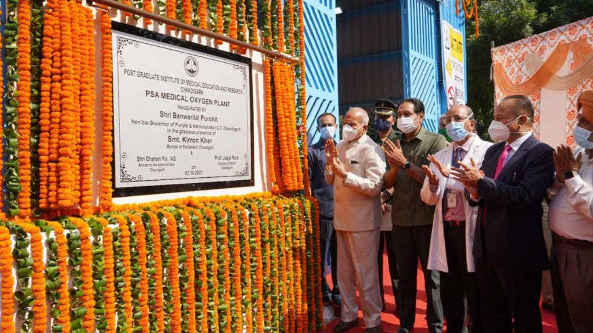 CHANDIGARH TO HAVE 3,600 LPM PSA OXYGEN PLANTS IN HOSPITALS