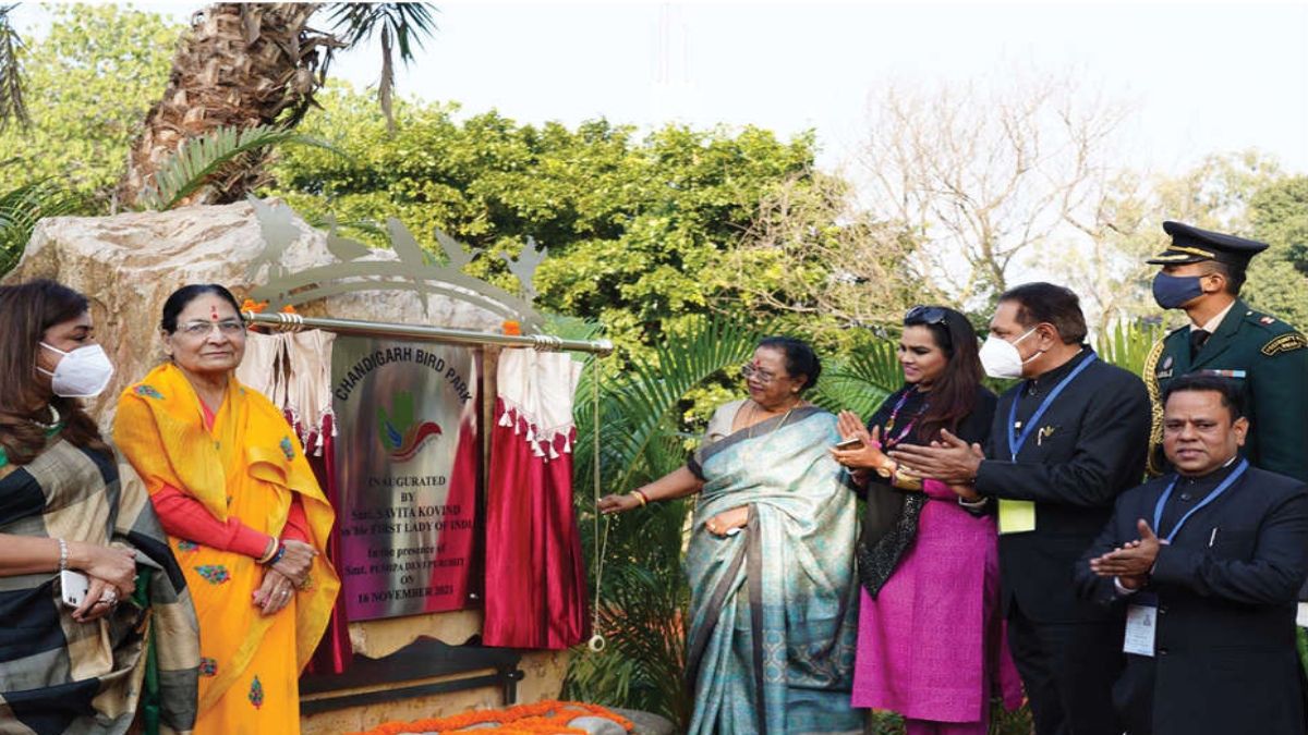 FIRST LADY OF INDIA INAUGURATES ‘CHANDIGARH BIRD PARK’