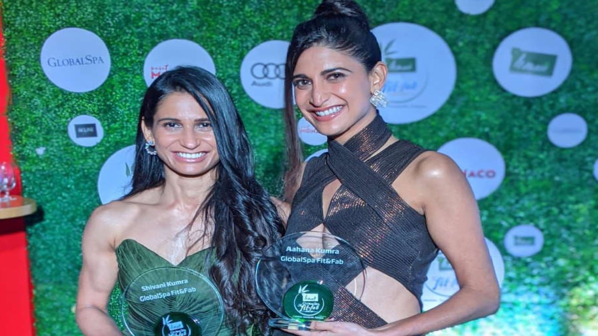 Aahana Kumra and sister get awarded for their fitness journey