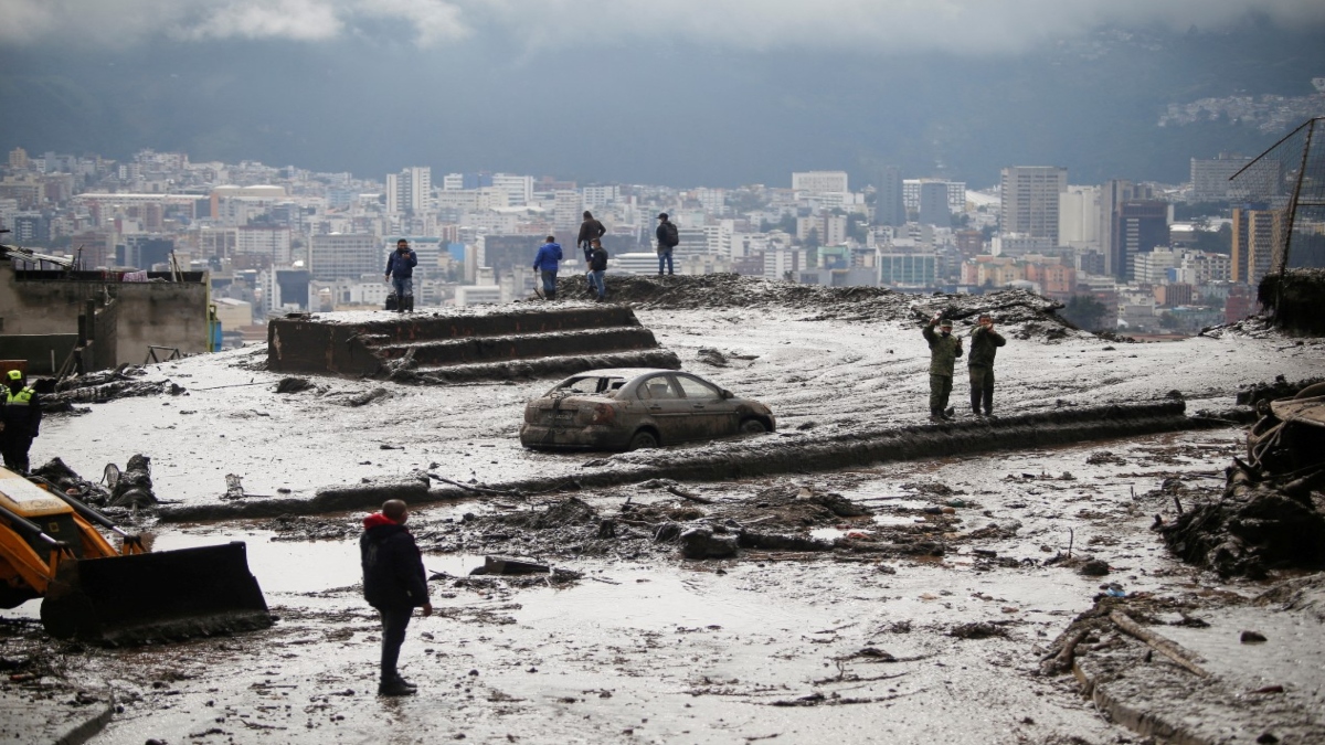 Landslide kills two dozen people in Ecuador’s capital Quito