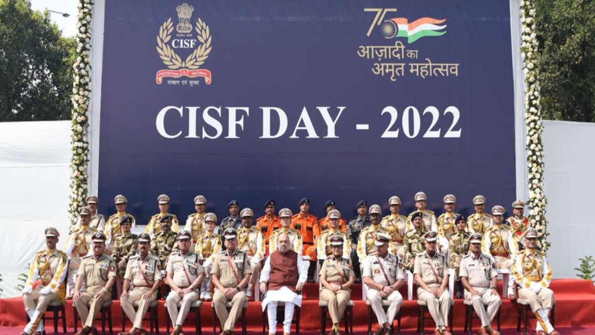 CISF Celebrates Raising Day, Union Home Minister Amit Shah Takes Salute