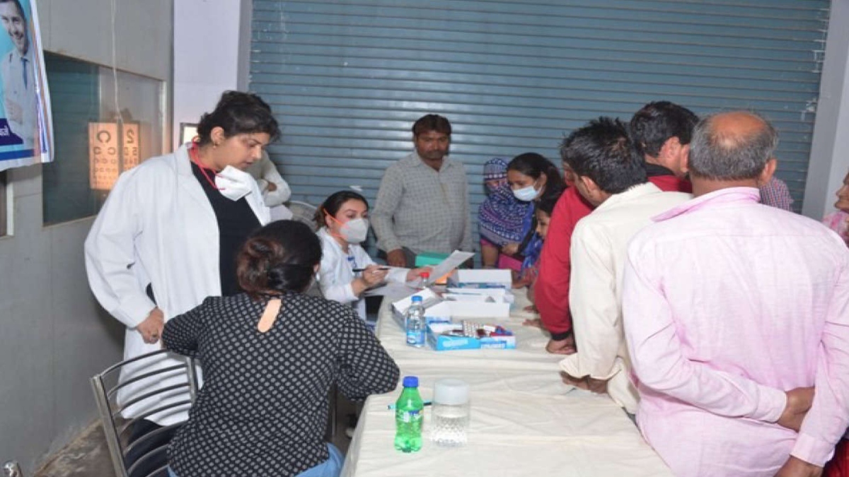 Gurgaon NGO for blind organises health and wellness camps in Dhana