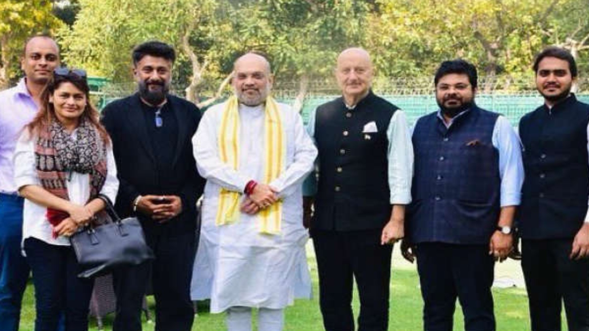 ANUPAM KHER THANKS AMIT SHAH FOR INVITING ‘KASHMIR FILES’ TEAM TO HIS RESIDENCE