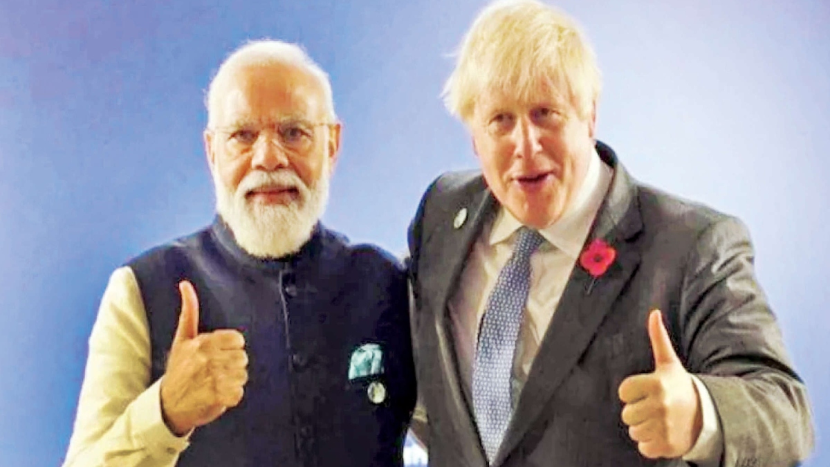 Boris Johnson, Narendra Modi and India