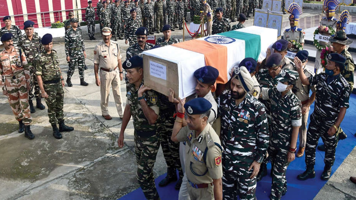 WREATH-LAYING CEREMONY OF CRPF PERSONNEL HELD