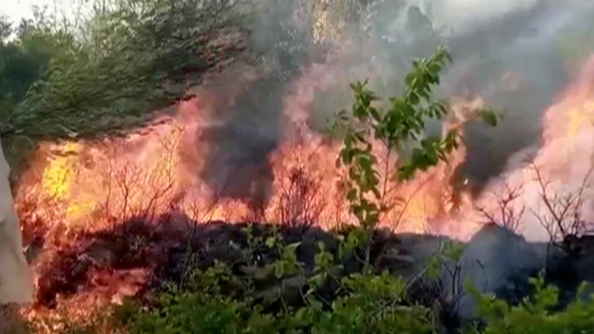 Smoke and fire in Khyber Pakhtunkhwa