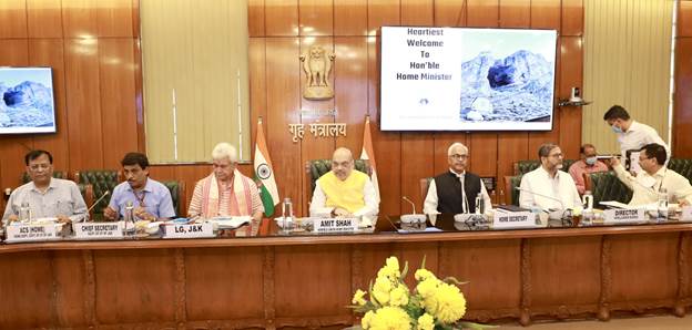 Home Minister Amit Shah chairs high-level meeting on J&K situation