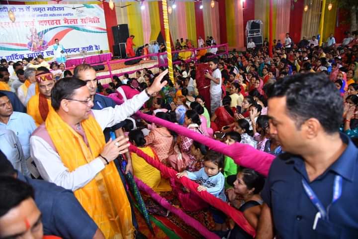 Dehradun: Uttarakhand CM Dhami participates in Ganesh Mahotsav in Raghunath Temple