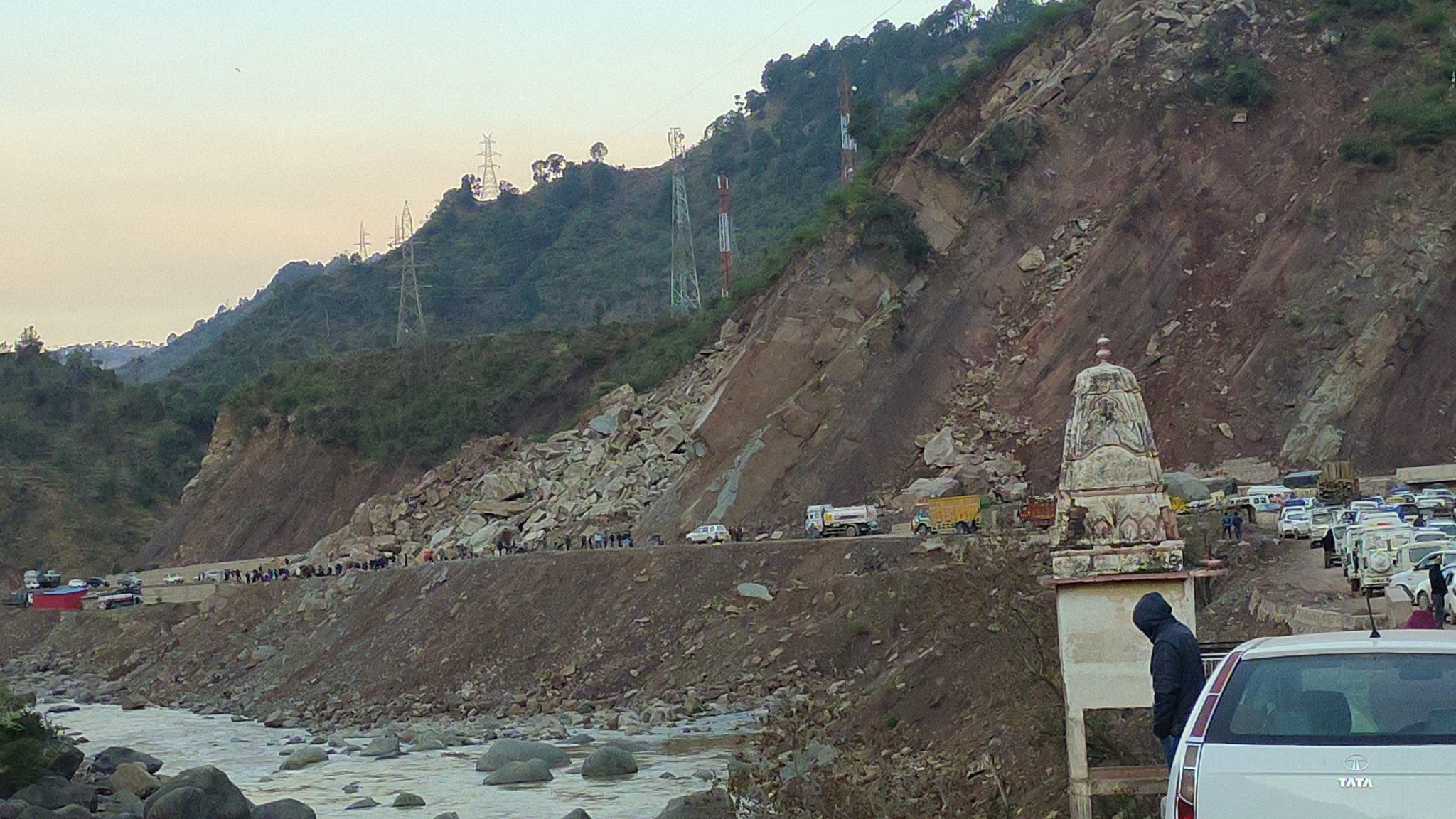 Jammu-Srinagar national highway blocked due to landslide