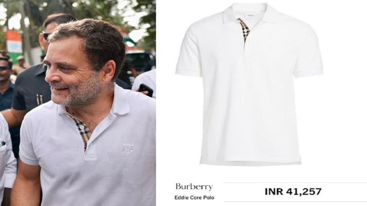 Shiv Sena MP mocks the BJP for criticizing Rahul’s Rs 41,000 Burberry t-shirt