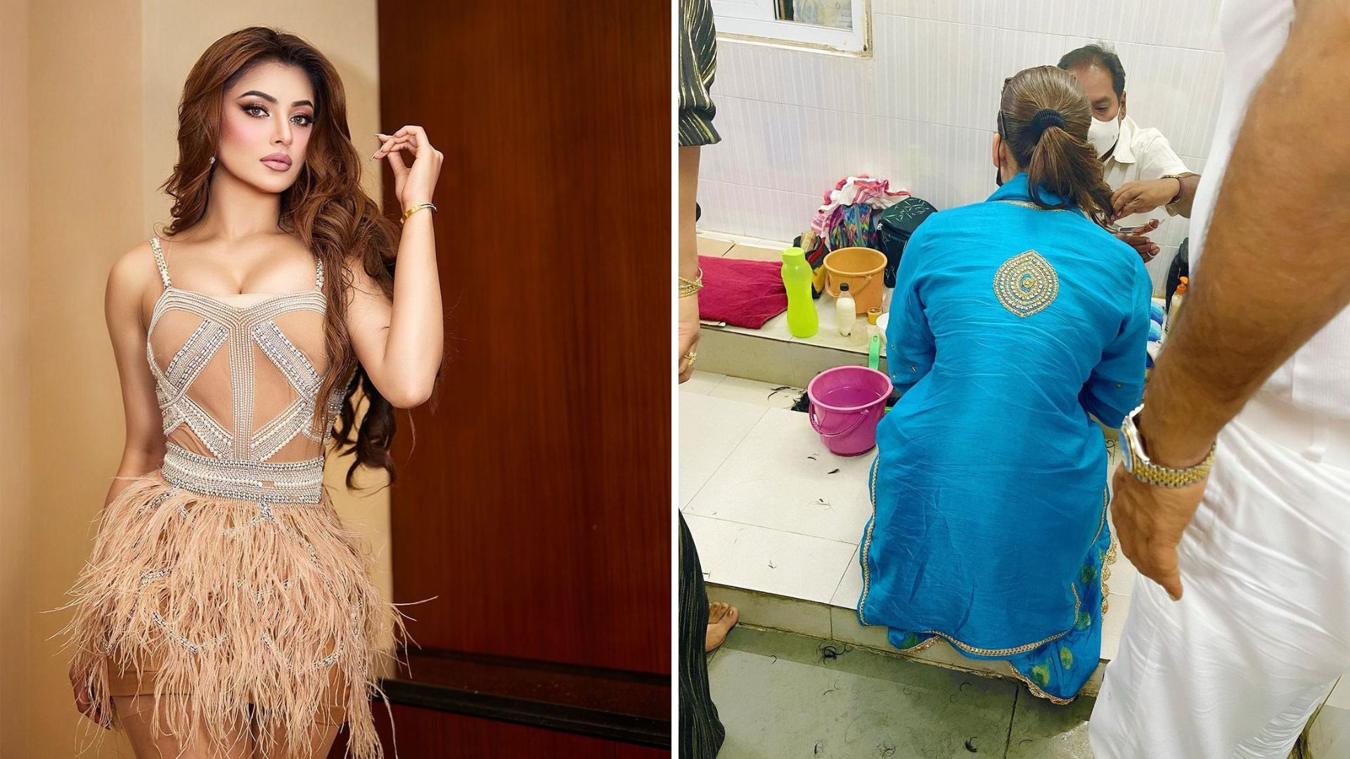 Urvashi Rautela chops hair in support of Iranian women