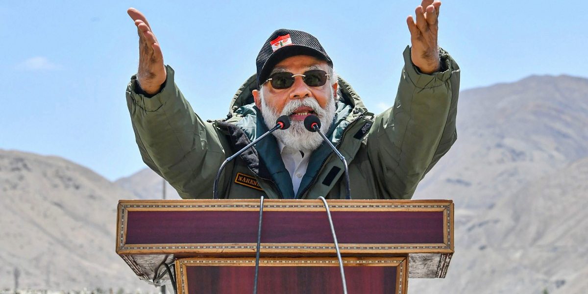 Induction of women officers in the armed forces will boost India’s strength: PM Modi in Kargil