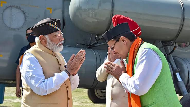 CM Dhami and PM Modi