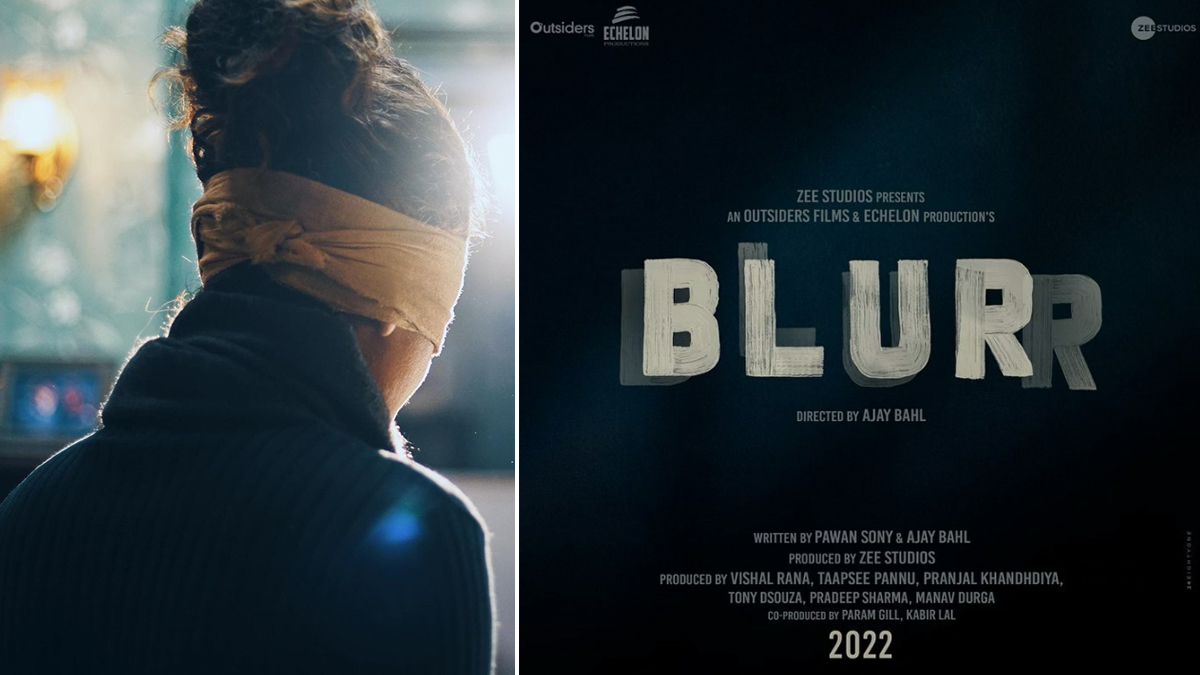 Tapsee Pannu starrer ‘Blurr’ to release on ZEE 5 next month