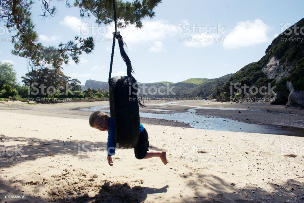 3-year-old swings from a mountain, video goes viral