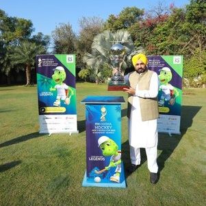 Punjab CM Bhagwant Mann welcomes Hockey WC 2023 Trophy in Amritsar