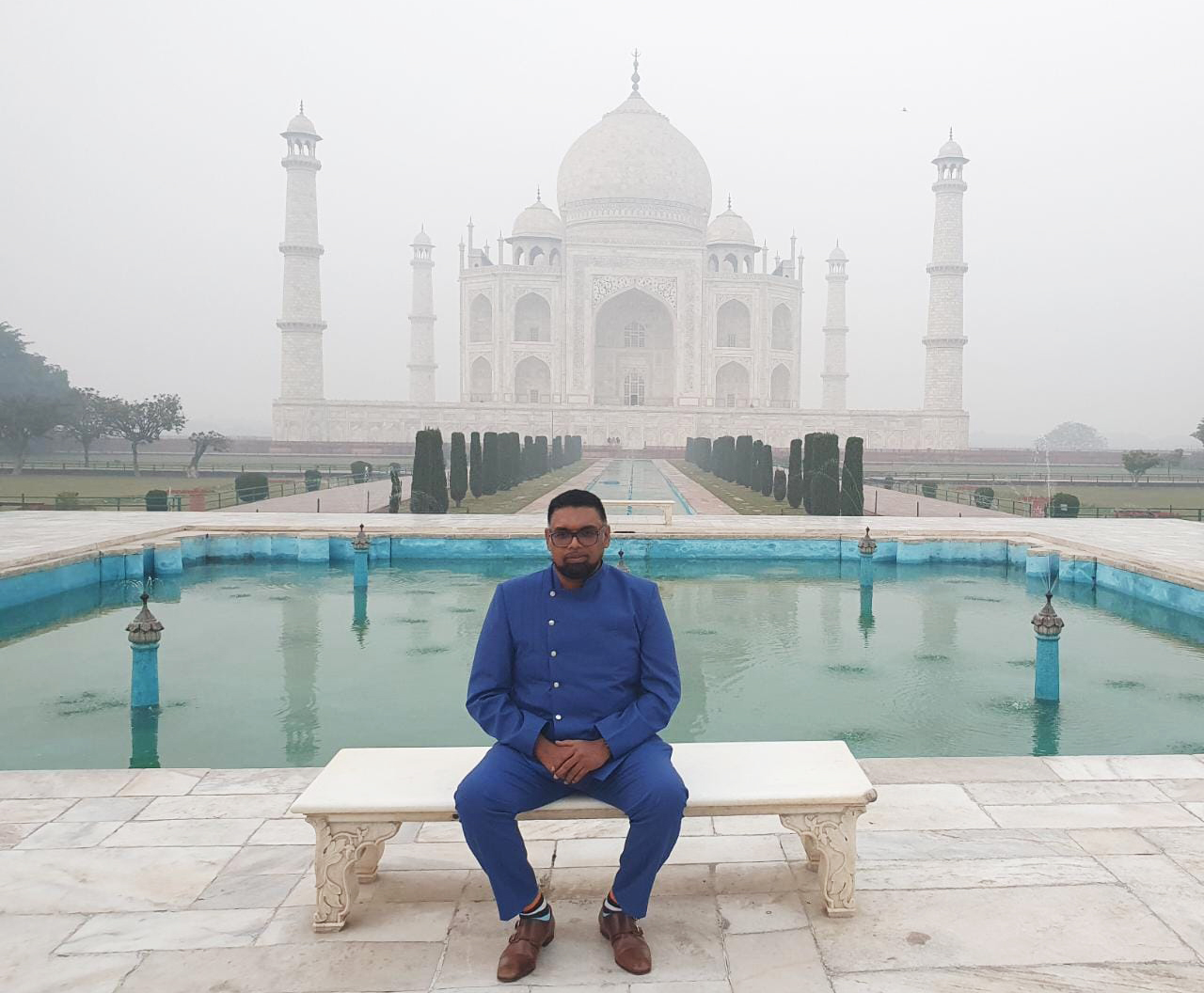 Guyana President Dr Mohammed Irfan Ali visits Taj Mahal