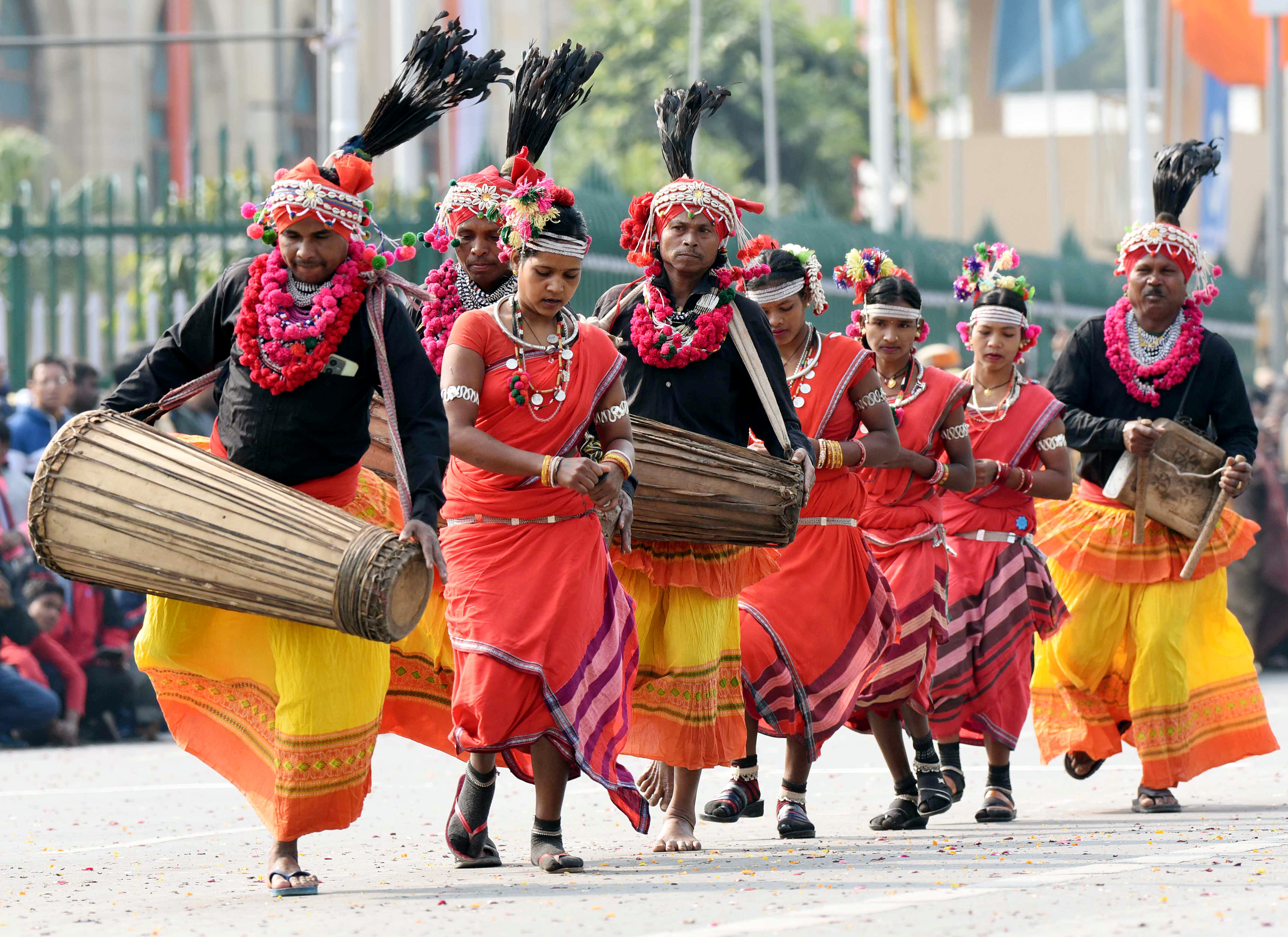 Upcoming Republic Day Parade: Artists perform during the full dress rehearsal