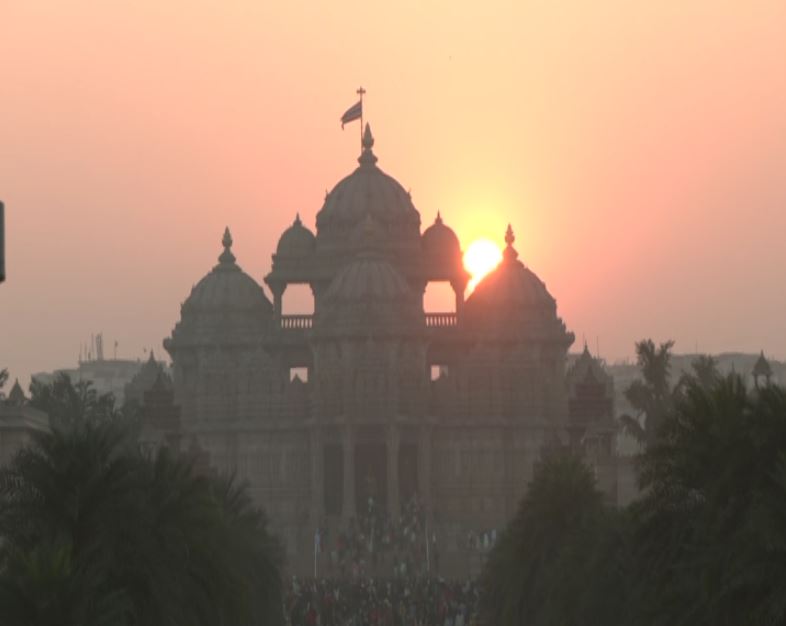 Last Sunset of 2022: Akshardham New Delhi