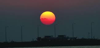 First sunrise of 2023 from Al Wakra Beach