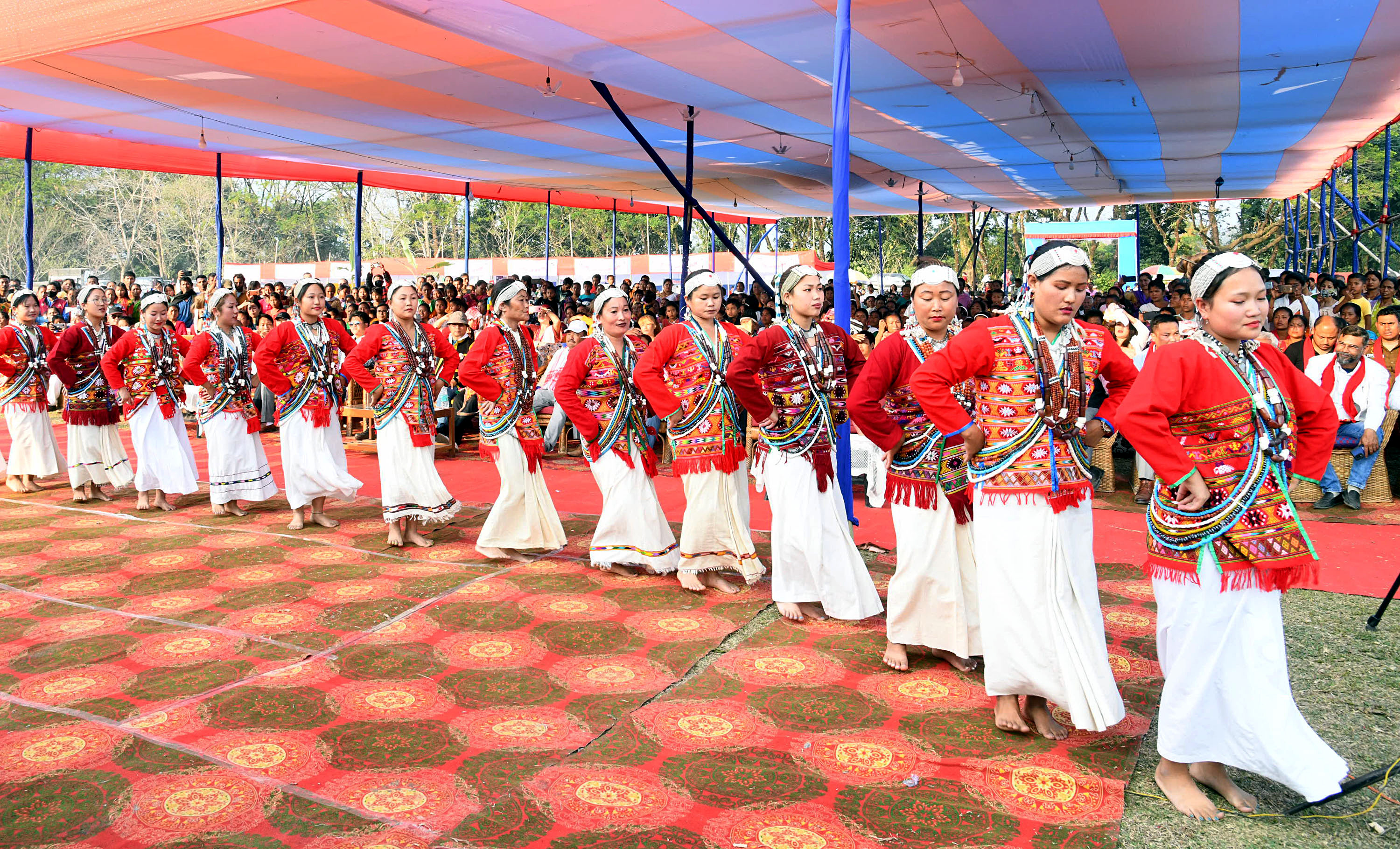 Assam and Arunachal Pradesh Border Festival: Locals perform traditional dance