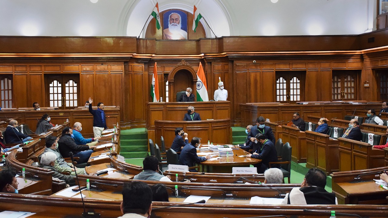 Delhi Legislative Assembly proceedings adjourned till Thursday