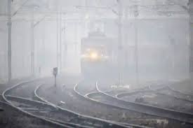 13 trains run late owing to rain, low visibility