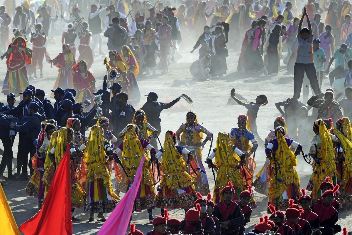 Culture: Rajasthani folk dancers perform traditional dance