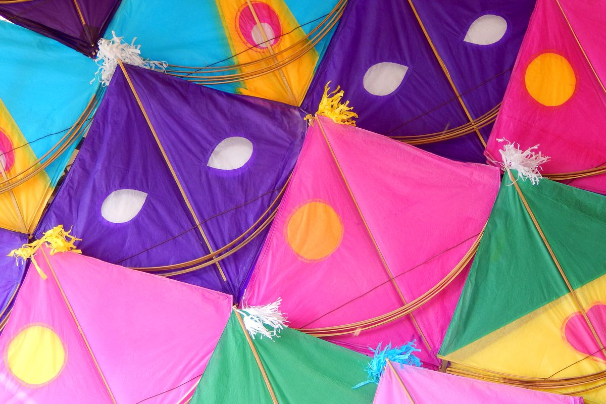 Kites on Makar Sankranti