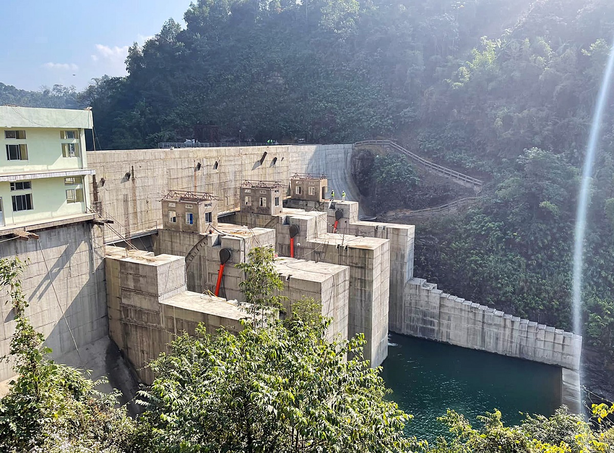 Inauguration: A view of the Ganol Hydro Power Project in Garo Hills