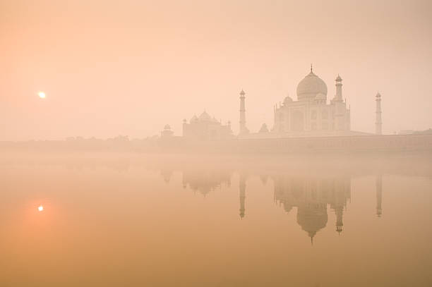 Fog shrouds Agra’s Taj Mahal