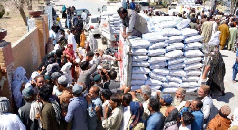 Several injured in stampedes as free flour distribution goes awry in Pakistan