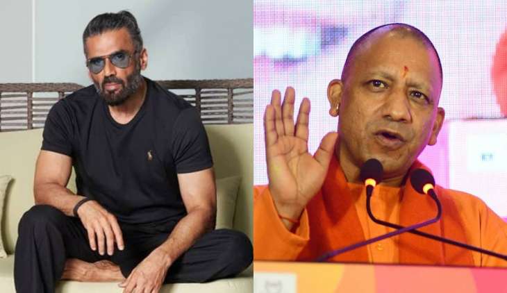 Suniel and CM Yogi