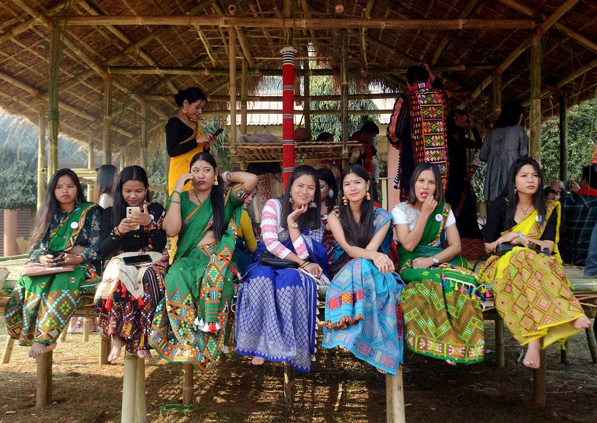 Guwahati: Women of Mising community celebrating Ali-Ai-Ligang