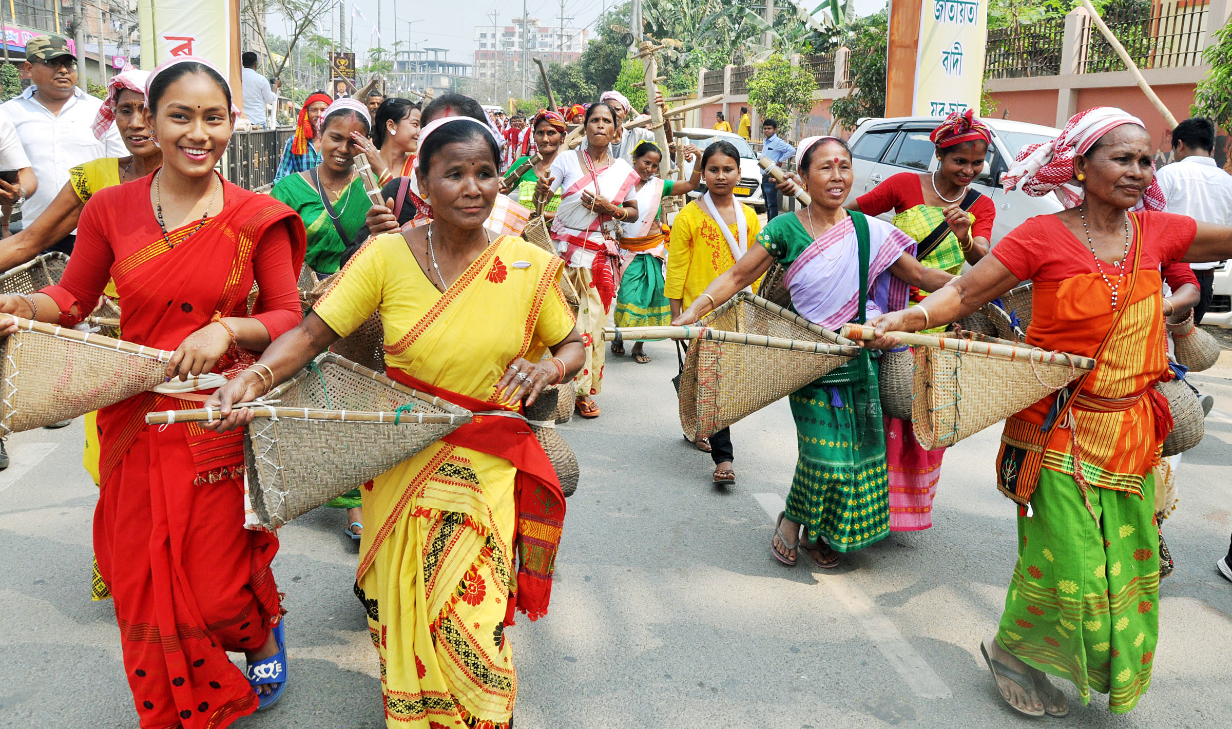 AJYCP supporters take out Cultural Rally on its 45th Foundation Day