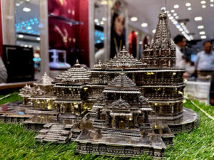 Model of the Ayodhya Ram Mandir